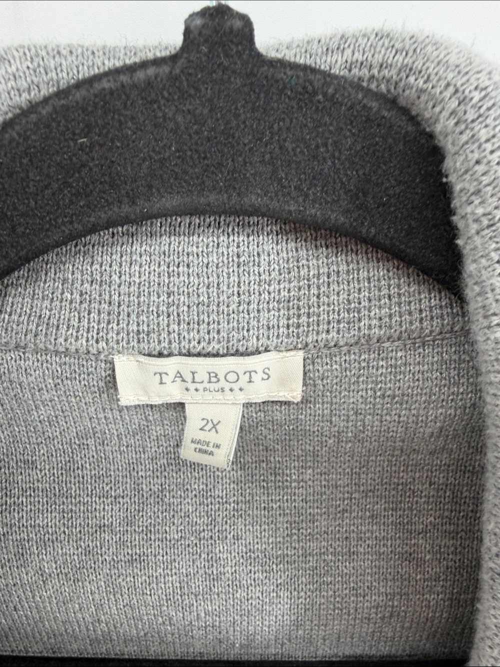 Talbots 100% cotton knit sweater plus size blazer sz 2X - Picture 5 of 7